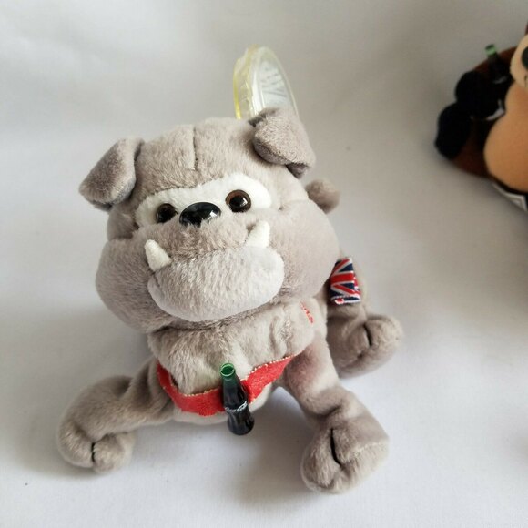 Coca Cola Plush Beanie Babies Lot of 7 Coke Collectibles - Picture 5 of 9